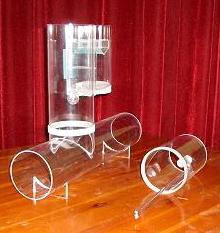 Scale model of prototype self-actuating waste water system (1:12)