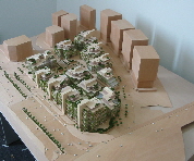 Stylised wood effect model Dubai (1:1000)