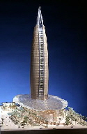 Architectural model of Kuwait Tower (1:200)