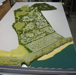 Environmental prototype model for Caravan Site (1:1000)